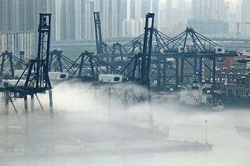 Image showing Hong Kong cargo port