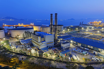 Image showing power station night