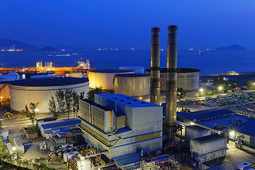 Image showing power station night