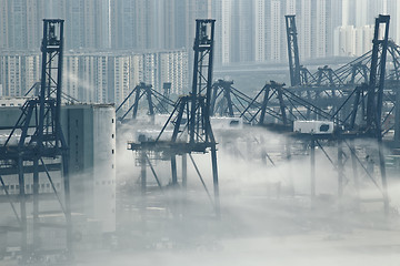 Image showing Hong Kong cargo port