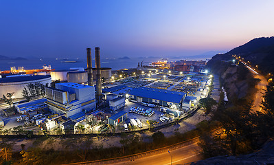 Image showing power station night