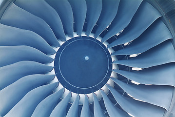 Image showing Detail of jet engine