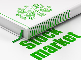 Image showing Finance concept: book Finance Symbol, Stock Market on white background