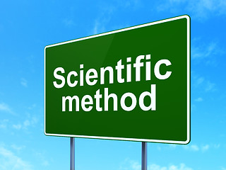 Image showing Science concept: Scientific Method on road sign background