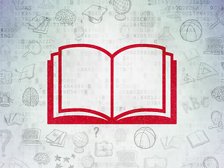 Image showing Education concept: Book on Digital Paper background