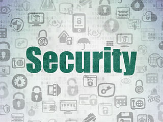 Image showing Privacy concept: Security on Digital Paper background