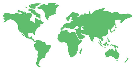 Image showing World map illustration