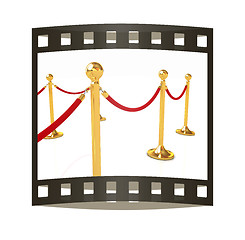 Image showing 3d illustration of path to the success. The film strip