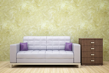 Image showing gray sofa