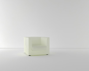 Image showing white armchair