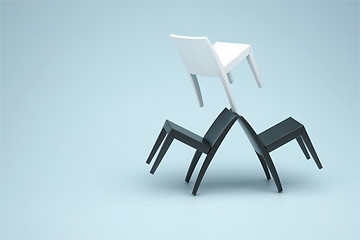 Image showing composition and is three chairs