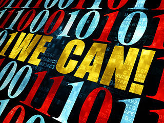 Image showing Finance concept: We can! on Digital background