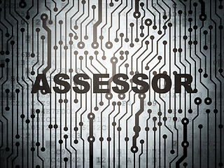 Image showing Insurance concept: circuit board with Assessor