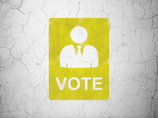 Image showing Politics concept: Ballot on wall background