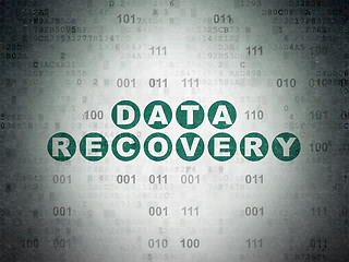 Image showing Data concept: Data Recovery on Digital Paper background