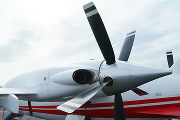 Image showing Engine of business aircraft