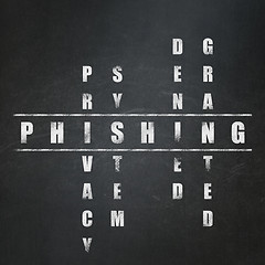Image showing Protection concept: Phishing in Crossword Puzzle