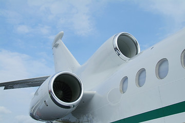 Image showing Rear of business jet