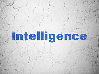 Image showing Studying concept: Intelligence on wall background