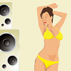 Image showing sexy speaker