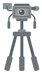 Image showing Photo camera on tripod