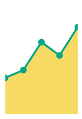 Image showing Business graph going up