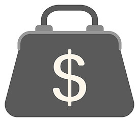 Image showing Handbag with dollar sign