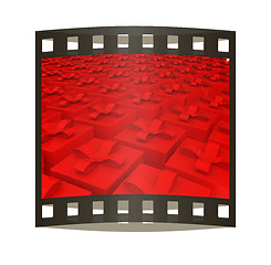 Image showing gifts box. The film strip