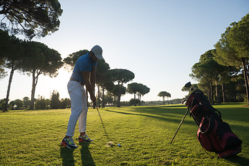 Image showing golf player