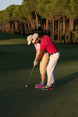 Image showing golf instructions