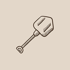 Image showing Shovel sketch icon.