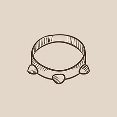 Image showing Tambourine sketch icon.