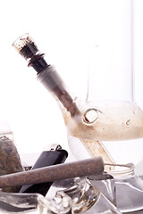 Image showing Close up of marijuana and smoking paraphernalia