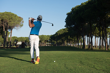 Image showing golf player