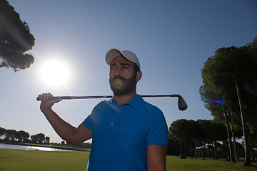 Image showing golf player portrait