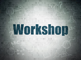 Image showing Education concept: Workshop on Digital Data Paper background