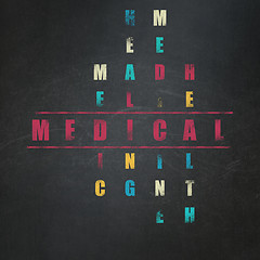 Image showing Medicine concept: Medical in Crossword Puzzle