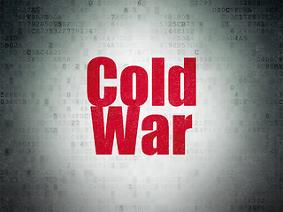 Image showing Political concept: Cold War on Digital Paper background