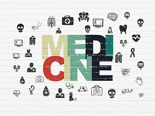 Image showing Health concept: Medicine on wall background