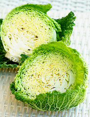 Image showing Raw Savoy Cabbage