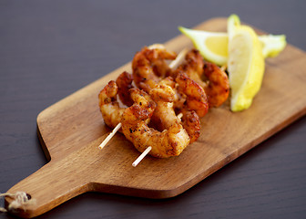 Image showing Delicious Grilled Prawns