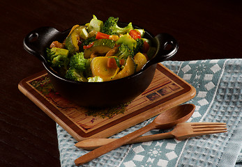 Image showing Colorful Vegetables Ragout