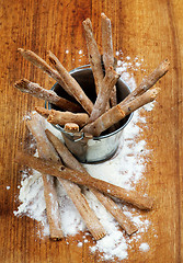 Image showing Freshly Baked Bread Sticks