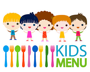 Image showing menu kids background