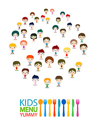 Image showing menu kids background