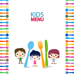 Image showing menu kids background