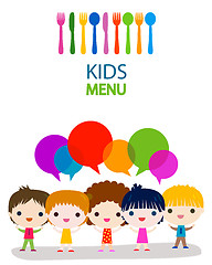 Image showing menu kids background