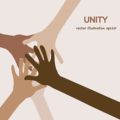 Image showing hands diverse unity