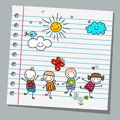 Image showing notebook paper summer