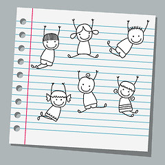 Image showing notebook paper kids